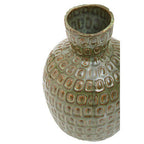 Large Green Textured Ceramic Vase