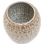Small Cream Textured Ceramic Planter