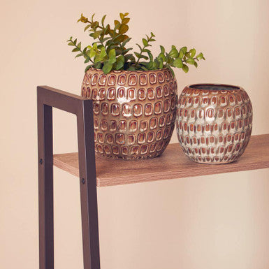 Small Cream Textured Ceramic Planter
