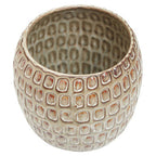 Large Cream Textured Ceramic Planter
