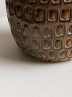 Large Cream Textured Ceramic Planter