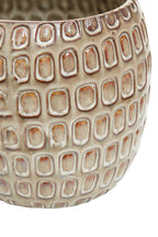 Large Cream Textured Ceramic Planter
