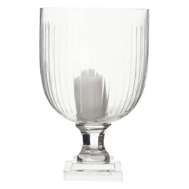 Small Glass Hurricane Candle Holder