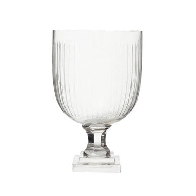 Small Glass Hurricane Candle Holder
