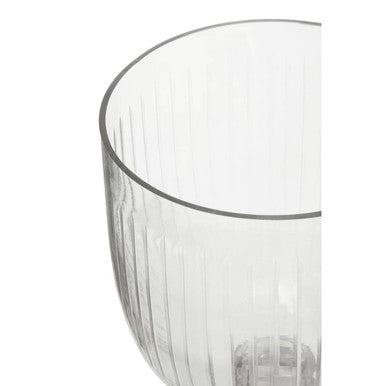 Small Glass Hurricane Candle Holder