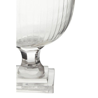 Small Glass Hurricane Candle Holder
