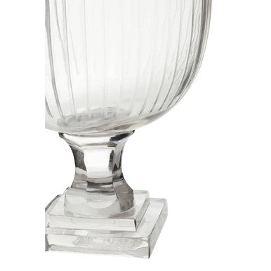 Small Glass Hurricane Candle Holder