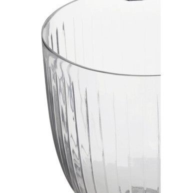 Square Plinth Medium Glass Hurricane Candle Holder