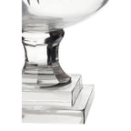 Square Plinth Medium Glass Hurricane Candle Holder