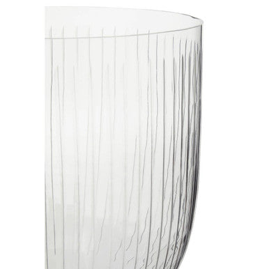 Glass Hurricane Candle Holder on Square Plinth