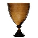 Small Honeycomb Glass Candle Holder
