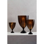 Small Honeycomb Glass Candle Holder