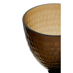 Small Honeycomb Glass Candle Holder