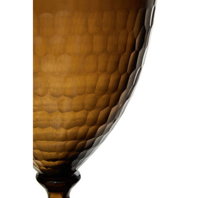 Small Honeycomb Glass Candle Holder