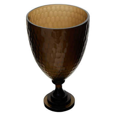 Medium Honeycomb Glass Candle Holder