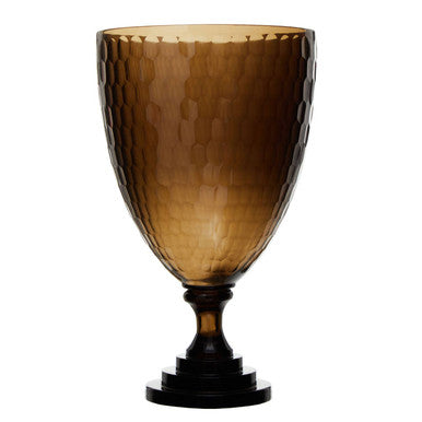 Medium Honeycomb Glass Candle Holder