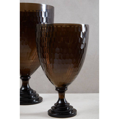 Medium Honeycomb Glass Candle Holder