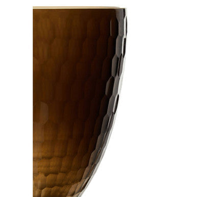 Medium Honeycomb Glass Candle Holder