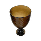 Large Honeycomb Glass Candle Holder