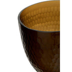 Large Honeycomb Glass Candle Holder