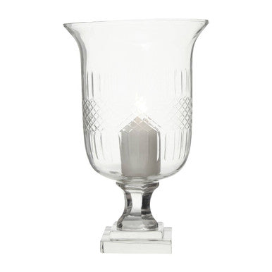 Small Diamond Cut Candle Holder