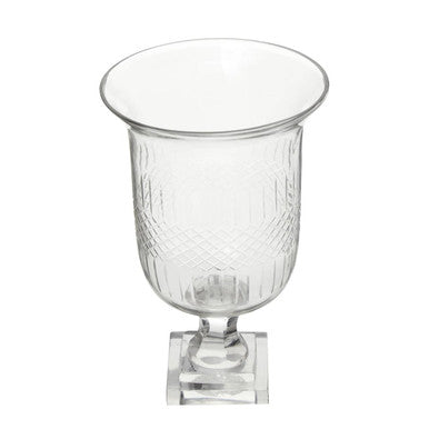 Small Diamond Cut Candle Holder