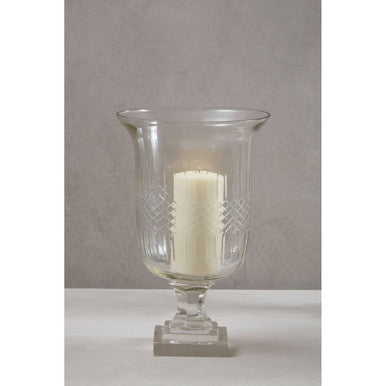 Small Diamond Cut Candle Holder
