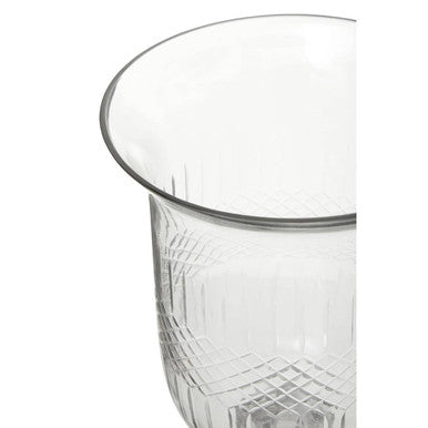 Small Diamond Cut Candle Holder