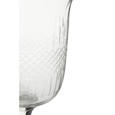 Small Diamond Cut Candle Holder