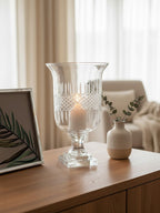 Small Diamond Cut Candle Holder