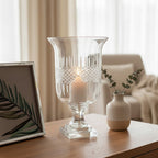 Small Diamond Cut Candle Holder