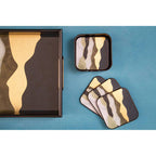 Set of Two Assorted Colour Rectangular Trays