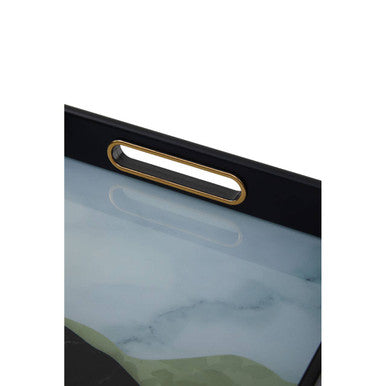 Set of Two Assorted Colour Rectangular Trays