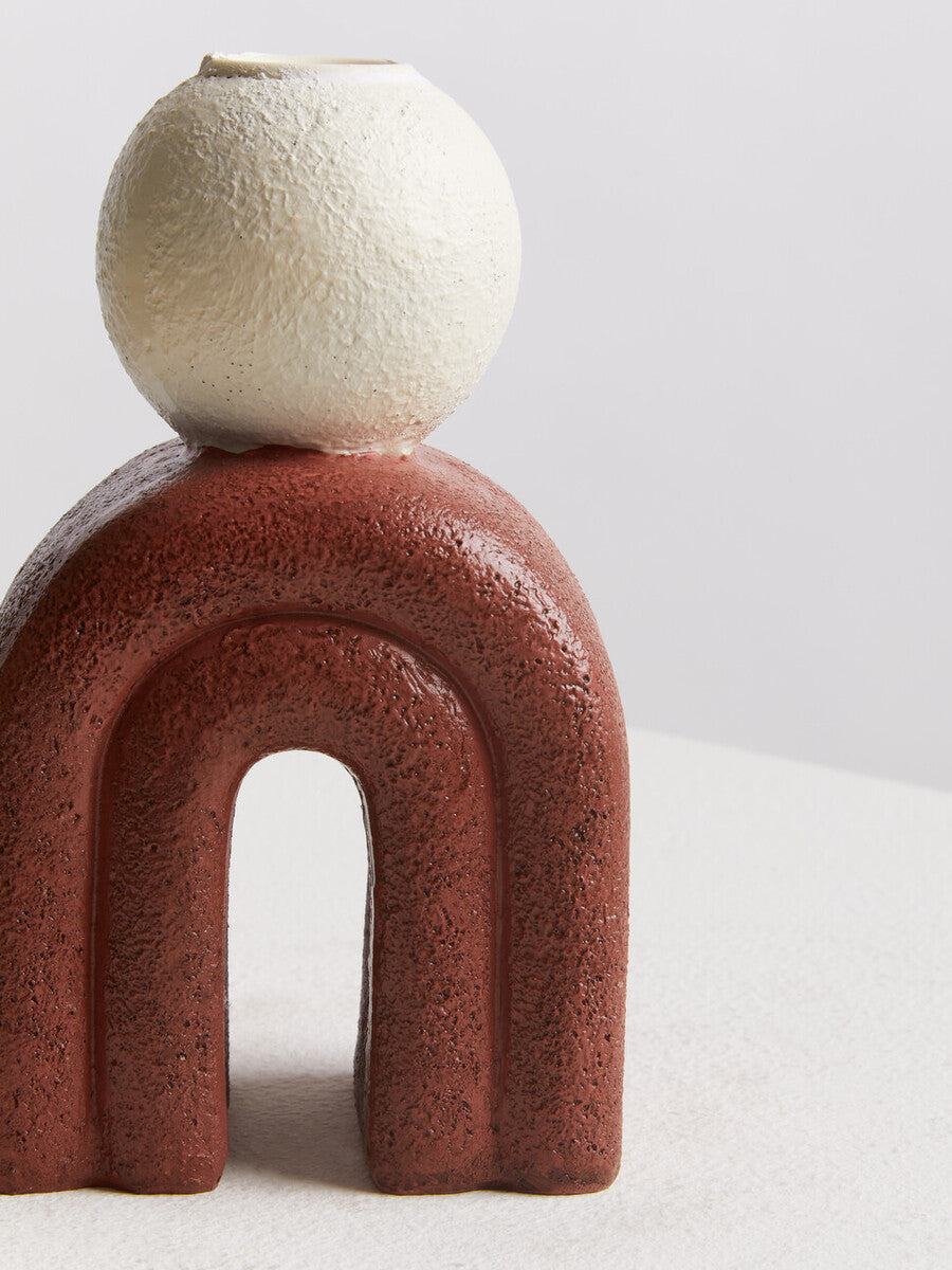 Candle Holder with Red Base
