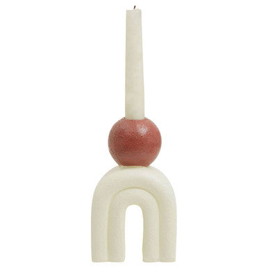 Candle Holder with Cream Base