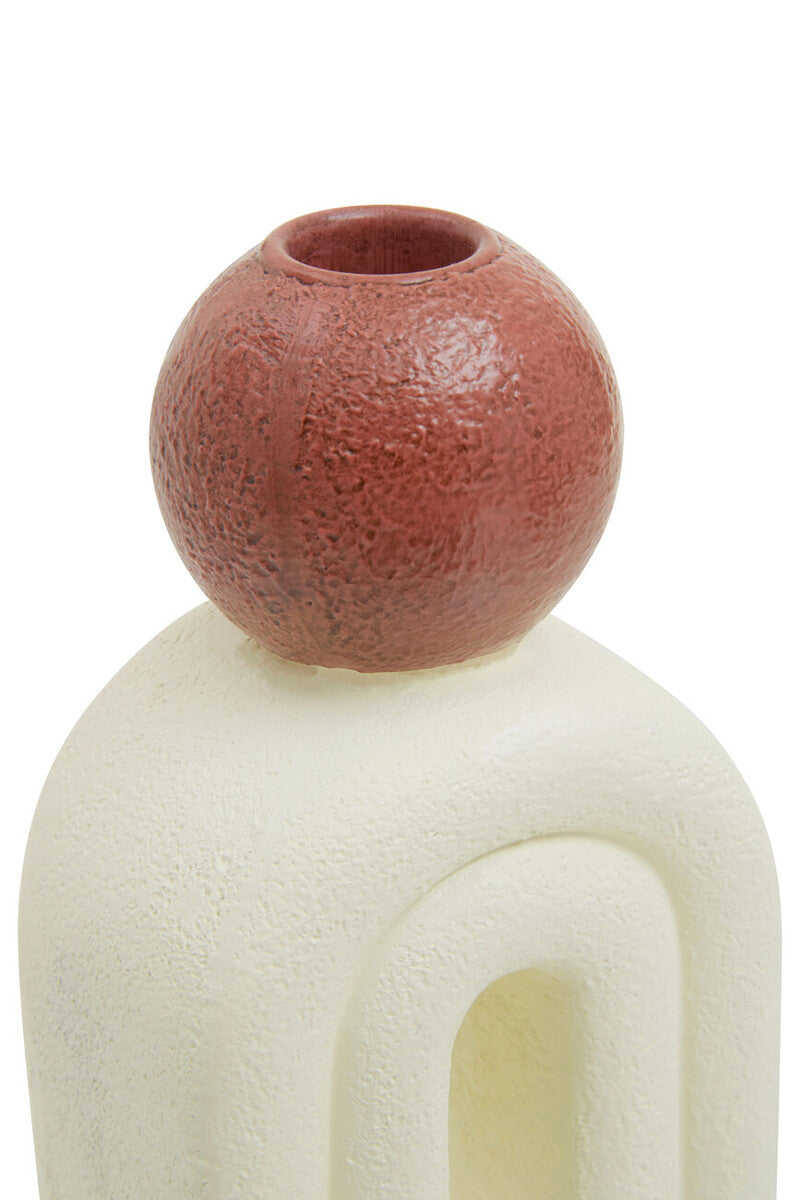 Candle Holder with Cream Base