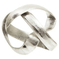 Silver Finish Knot Sculpture