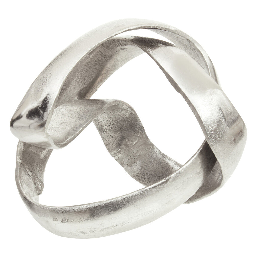 Silver Finish Knot Sculpture