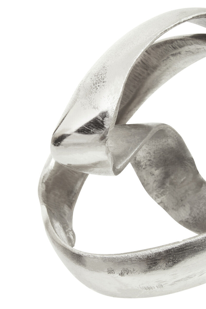 Silver Finish Knot Sculpture
