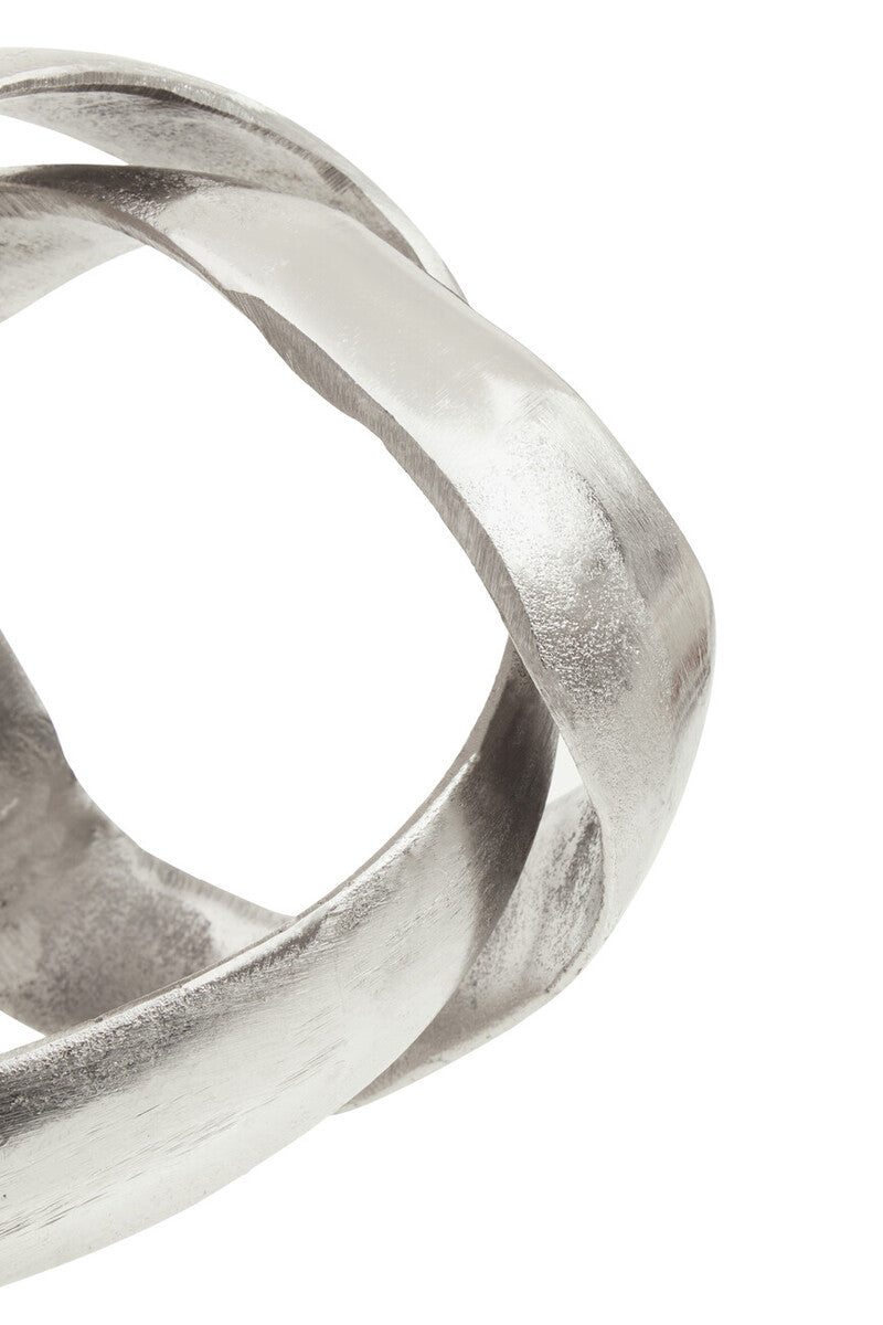 Silver Finish Knot Sculpture