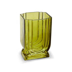 Small Olive Green Glass Vase