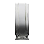 Large Grey Ombre Glass Vase