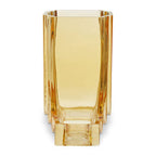 Small Ochre Yellow Glass Vase
