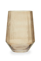 Small Smoked Brown Glass Vase