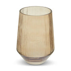 Small Smoked Brown Glass Vase