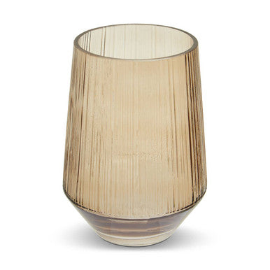 Small Smoked Brown Glass Vase