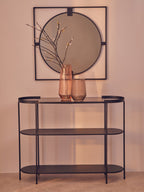 Small Smoked Brown Glass Vase