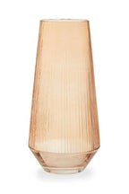 Large Light Amber Glass Vase