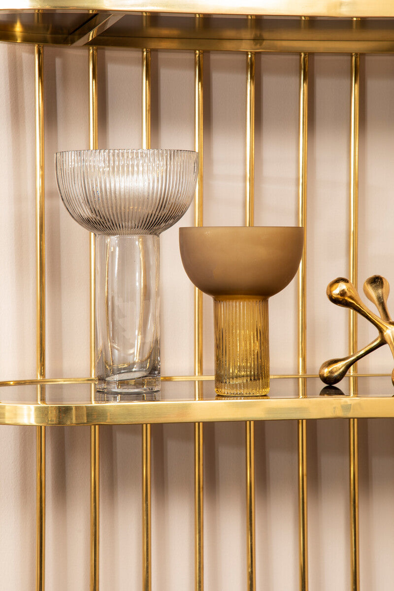 Contemporary Large Grey Glass Vase