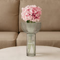 Contemporary Large Grey Glass Vase